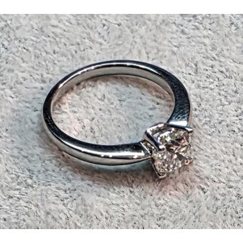 ANILLOS / SORTIJAS<BR>SORTIJA SOLITARIO EN PLATINO CON UN BR... · ref.: PRESENTA CERTIFICADO...