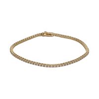 PULSERAS<BR>PULSERA RIVIERE EN ORO AMARILLO CON BR...