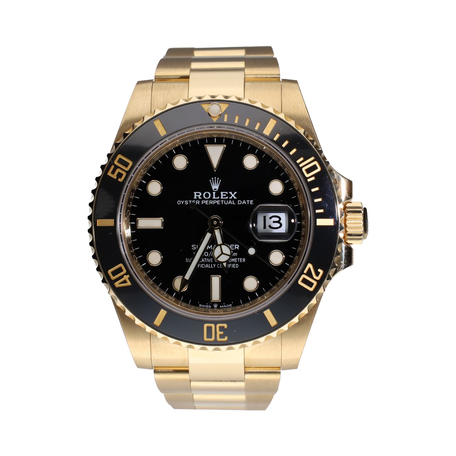 Submariner date oro amarillo 41mm.   