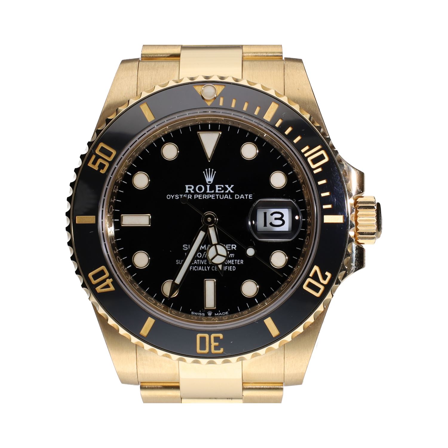 Submariner date oro amarillo 41mm.   
