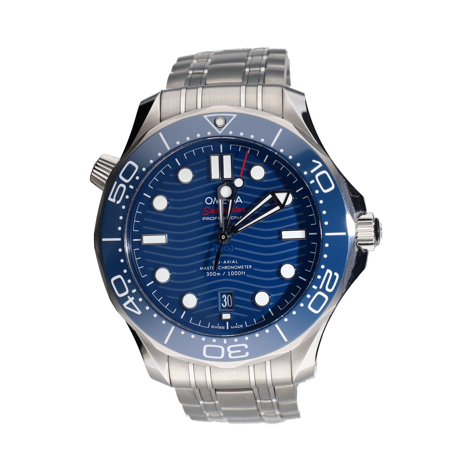 Seamaster diver 300m acero esfera azul cerámica 42mm.   