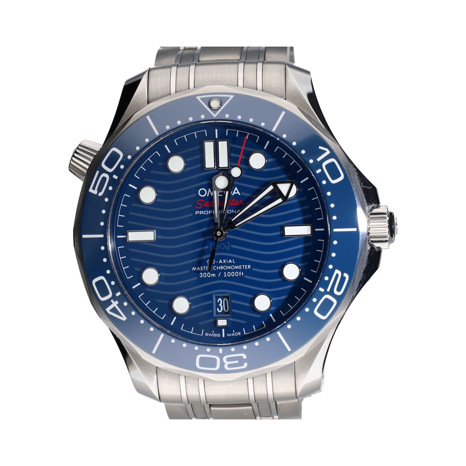 Seamaster diver 300m acero esfera azul cerámica 42mm.   