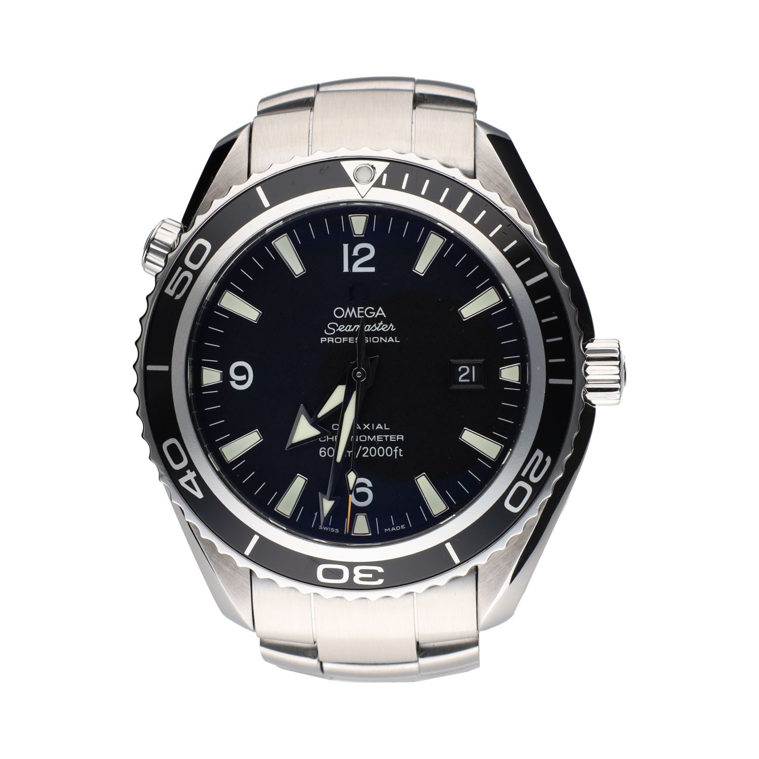 Seamaster planet ocean acero 45mm.   