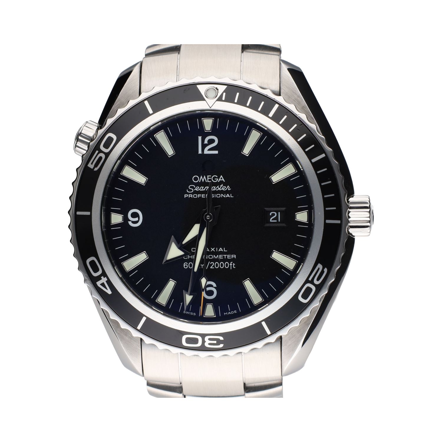 Seamaster planet ocean acero 45mm.   