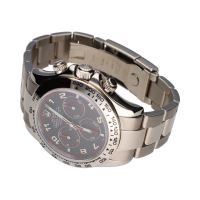 Daytona oro blanco esfera gris detalles rojos.   