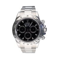 ROLEX<BR>DAYTONA ACERO ESFERA NEGRA.