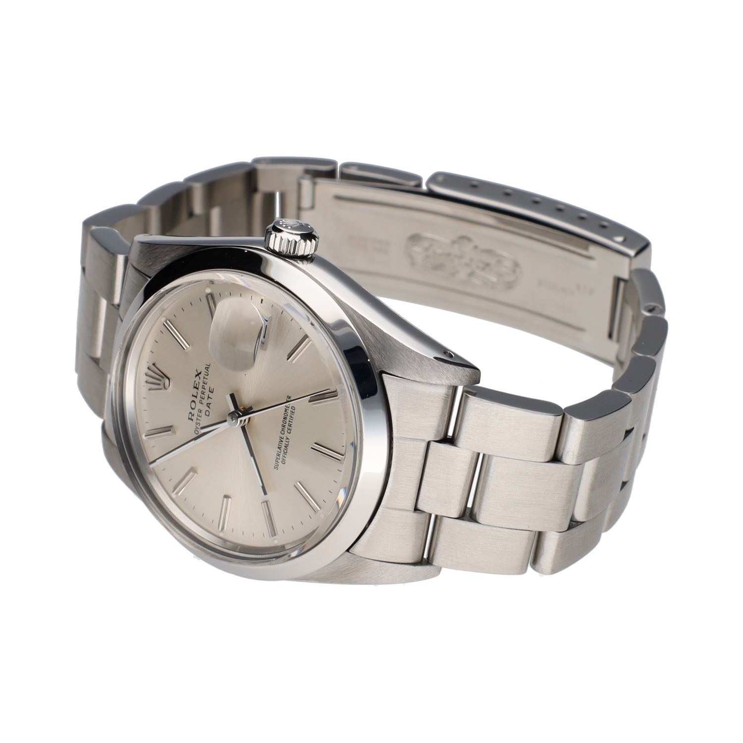 Oyster perpetual date acero plexi 34mm.   