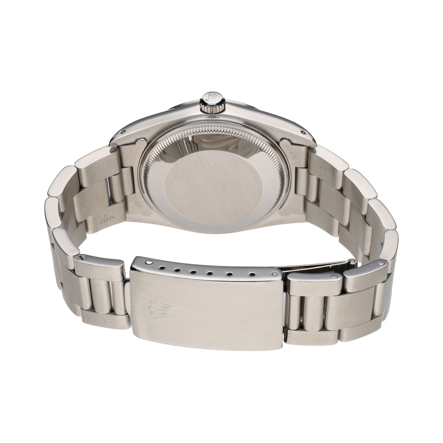 Oyster perpetual date acero plexi 34mm.   