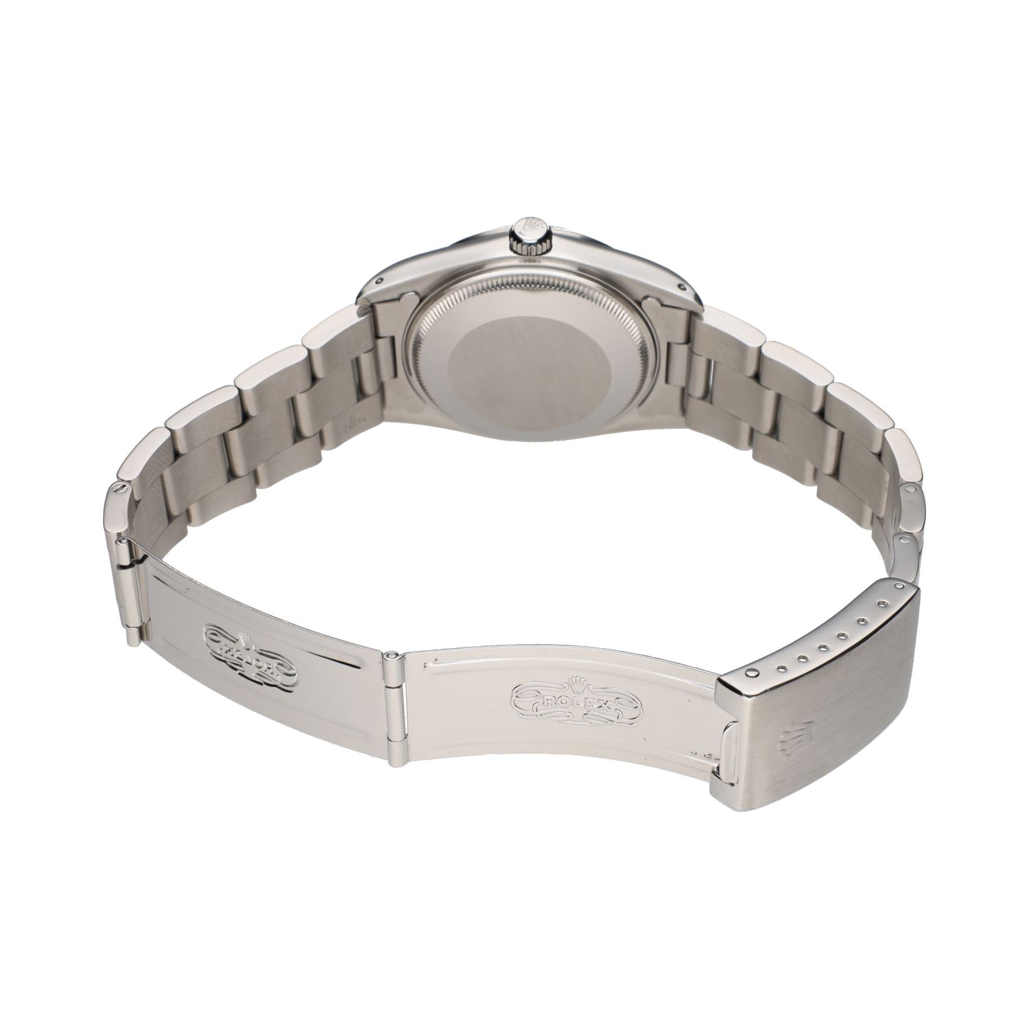 Oyster perpetual date acero plexi 34mm.   