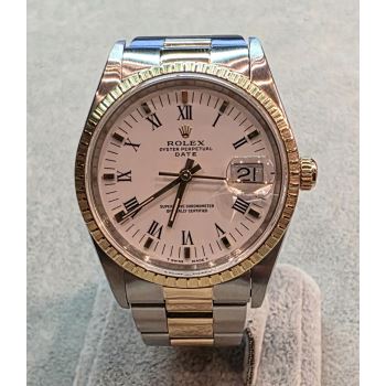 ROLEX<BR>OYSTER PERPETUAL DATE ACERO Y ORO 34MM... · ref.: 15223