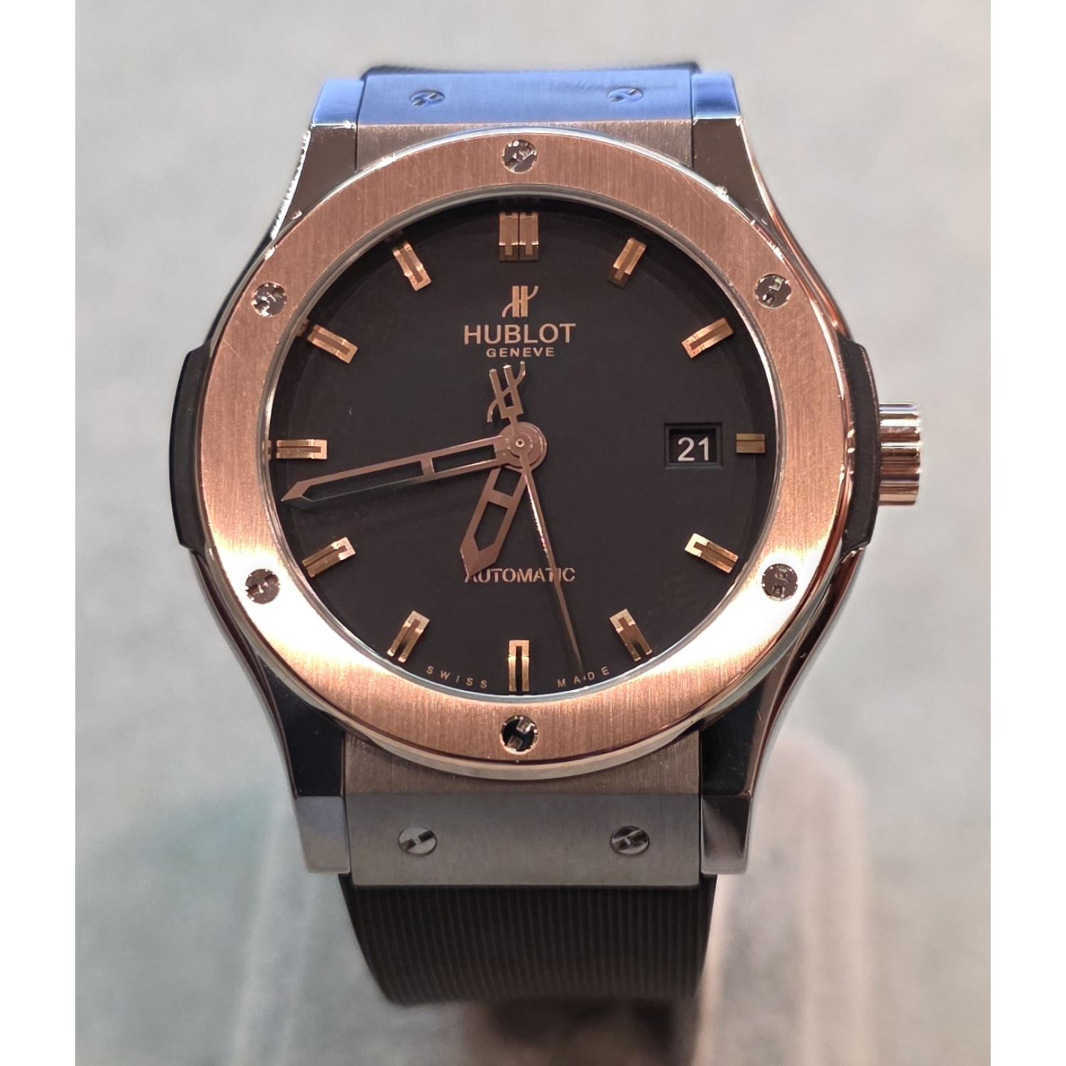 Classic fusion automático titanium y oro rosa 42mm.   