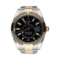 ROLEX<BR>SKY-DWELLER ACERO Y ORO ESFERA NEGRA 4...