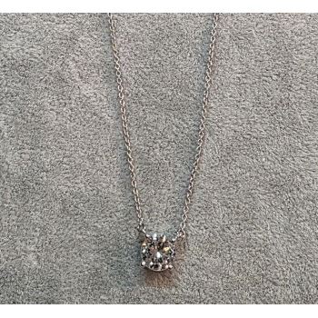 COLLARES<BR>COLLAR CON CADENA Y COLGANTE EN ORO BL... · ref.: PRESENTA CERTIFICADO...