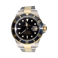 ROLEX<BR>SUBMARINER DATE ACERO Y ORO ESFERA NEG...