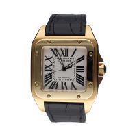 CARTIER<BR>SANTOS 100 XL ORO AMARILLO 38MM.