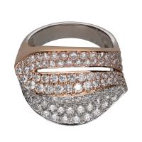 ANILLOS / SORTIJAS<BR>SORTIJA EN ORO BLANCO Y ORO AMARILLO C...