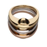 ANILLOS / SORTIJAS<BR>SORTIJA BULGARI EN TRES OROS. TALLA 15...