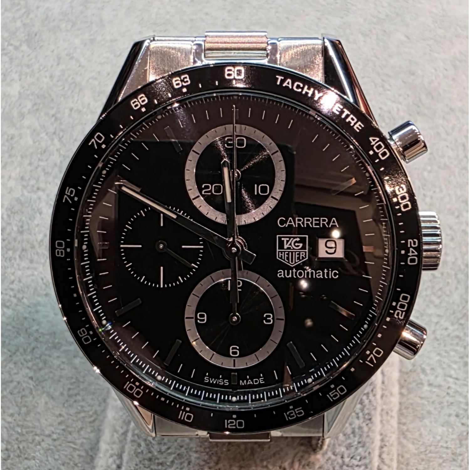 Carrera calibre 16 acero 41mm.  