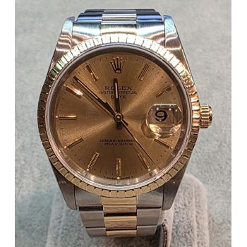 ROLEX<BR>OYSTER PERPETUAL DATE ACERO Y ORO 34MM... · ref.: 15223