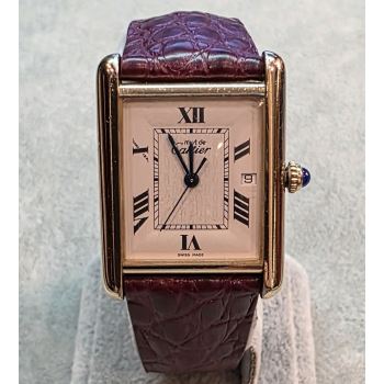 CARTIER<BR>MUST DE CARTIER PLATA VERMEIL 26MM.   ... · ref.: 2413