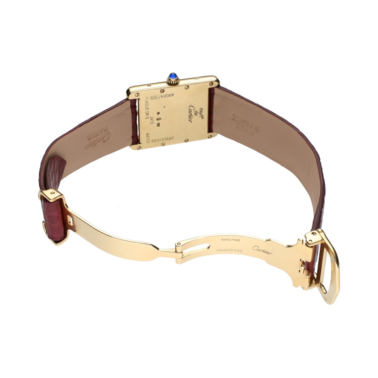 Must de cartier plata vermeil 26mm.   