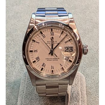 ROLEX<BR>OYSTER PERPETUAL DATE ACERO PLEXI 34MM... · ref.: 1500
