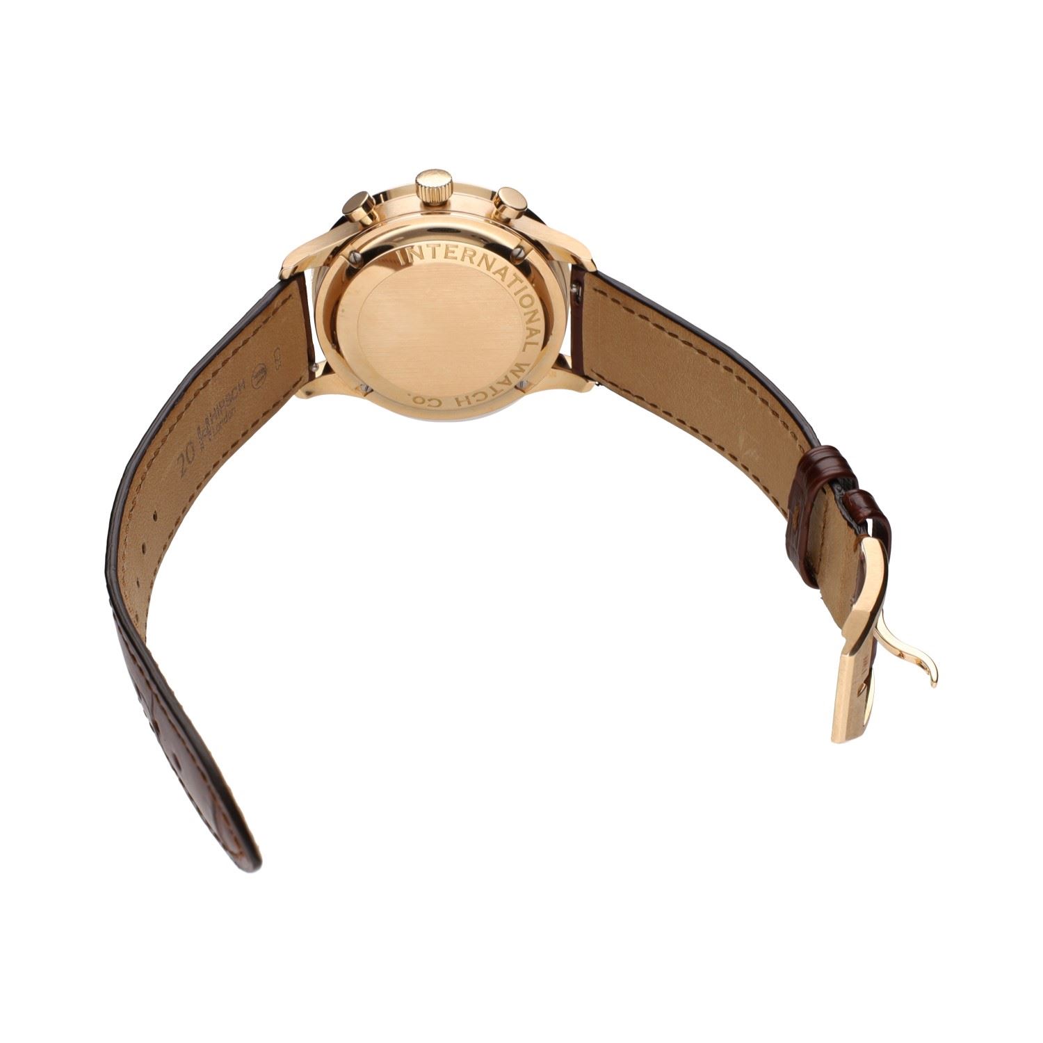 Portuguese chronograph oro rosa esfera negra 41mm.  