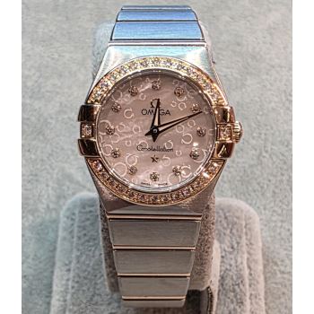 OMEGA<BR>CONSTELLATION DIAMONDS ACERO Y ORO ROS... · ref.: 12325246055009