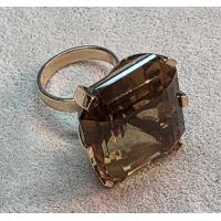 ANILLOS / SORTIJAS<BR>SORTIJA EN ORO AMARILLO CON CUARZO. TA...