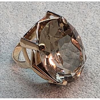 ANILLOS / SORTIJAS<BR>SORTIJA EN ORO AMARILLO CON CUARZO AHU... · ref.: (EM)