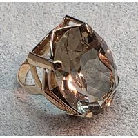 ANILLOS / SORTIJAS<BR>SORTIJA EN ORO AMARILLO CON CUARZO AHU...