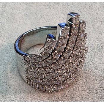 ANILLOS / SORTIJAS<BR>SORTIJA EN ORO BLANCO CON BRILLANTES. ... · ref.: (AIAI)