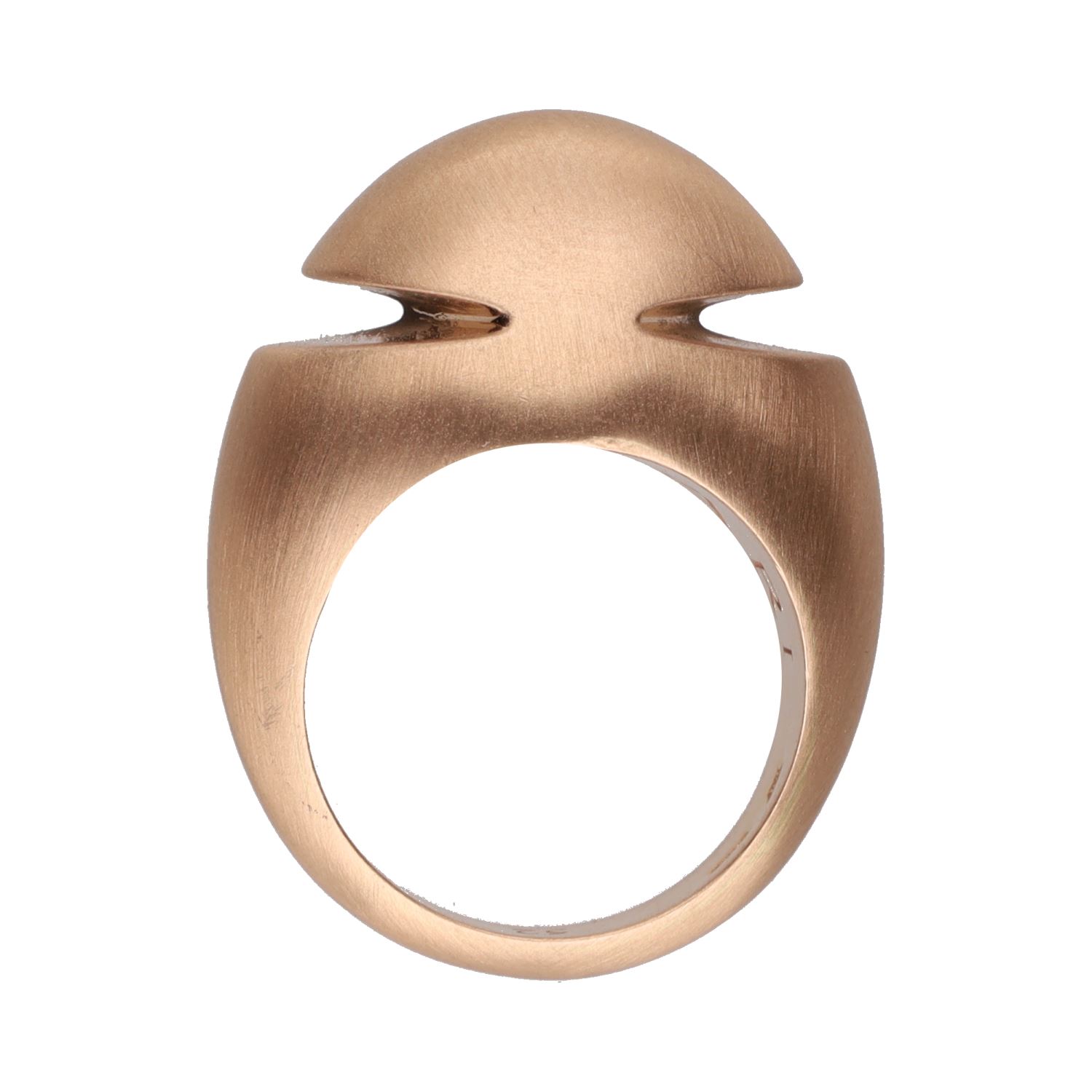 Sortija bulgari cabochon en oro rosa. Talla 52.