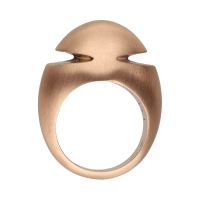 Sortija bulgari cabochon en oro rosa. Talla 52.