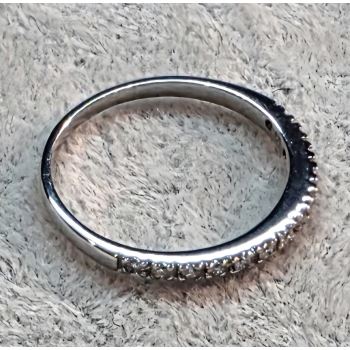 ANILLOS / SORTIJAS<BR>SORTIJA CINTILLO EN ORO BLANCO CON BRI... · ref.: (NLM)