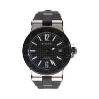 BULGARI<BR>DIAGONO ACERO CAUCHO AUTOMÁTICO 35MM. ...