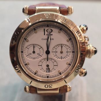 CARTIER<BR>PASHA ORO AMARILLO QUARTZ 38MM. · ref.: 0960 1