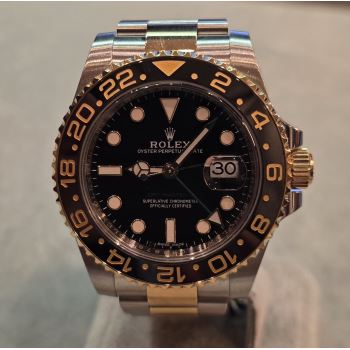 ROLEX<BR>GMT MASTER II ACERO Y ORO CERÁMICO OYS... · ref.: 116713LN