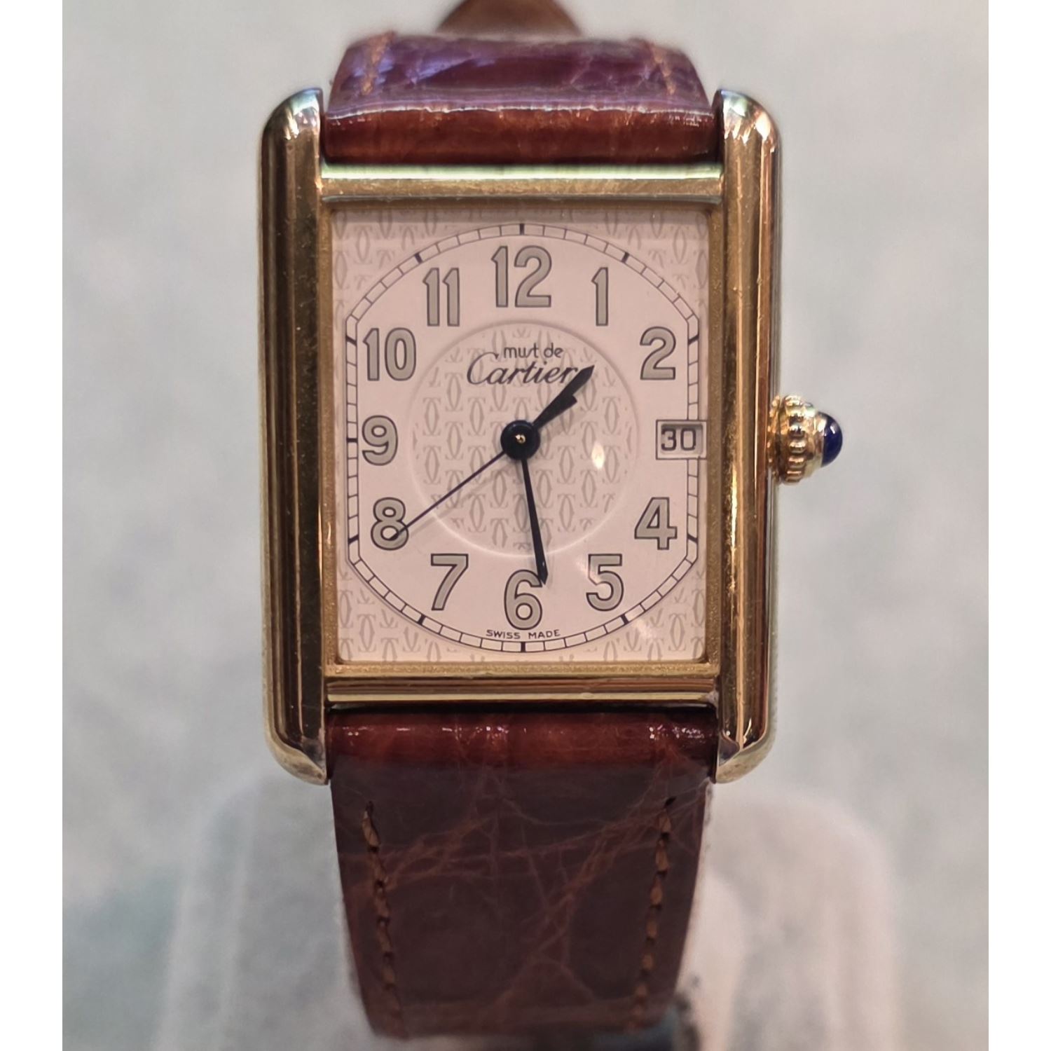 Must de cartier plata argent quartz 25mm.   