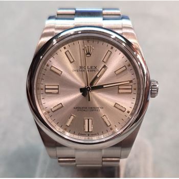 ROLEX<BR>OYSTER PERPETUAL ACERO ESFERA PLATA 41... · ref.: 124300