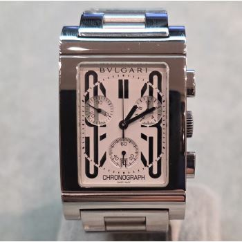 BULGARI<BR>RETTANGOLO QUARTZ ACERO 29MM. · ref.: RTC49S