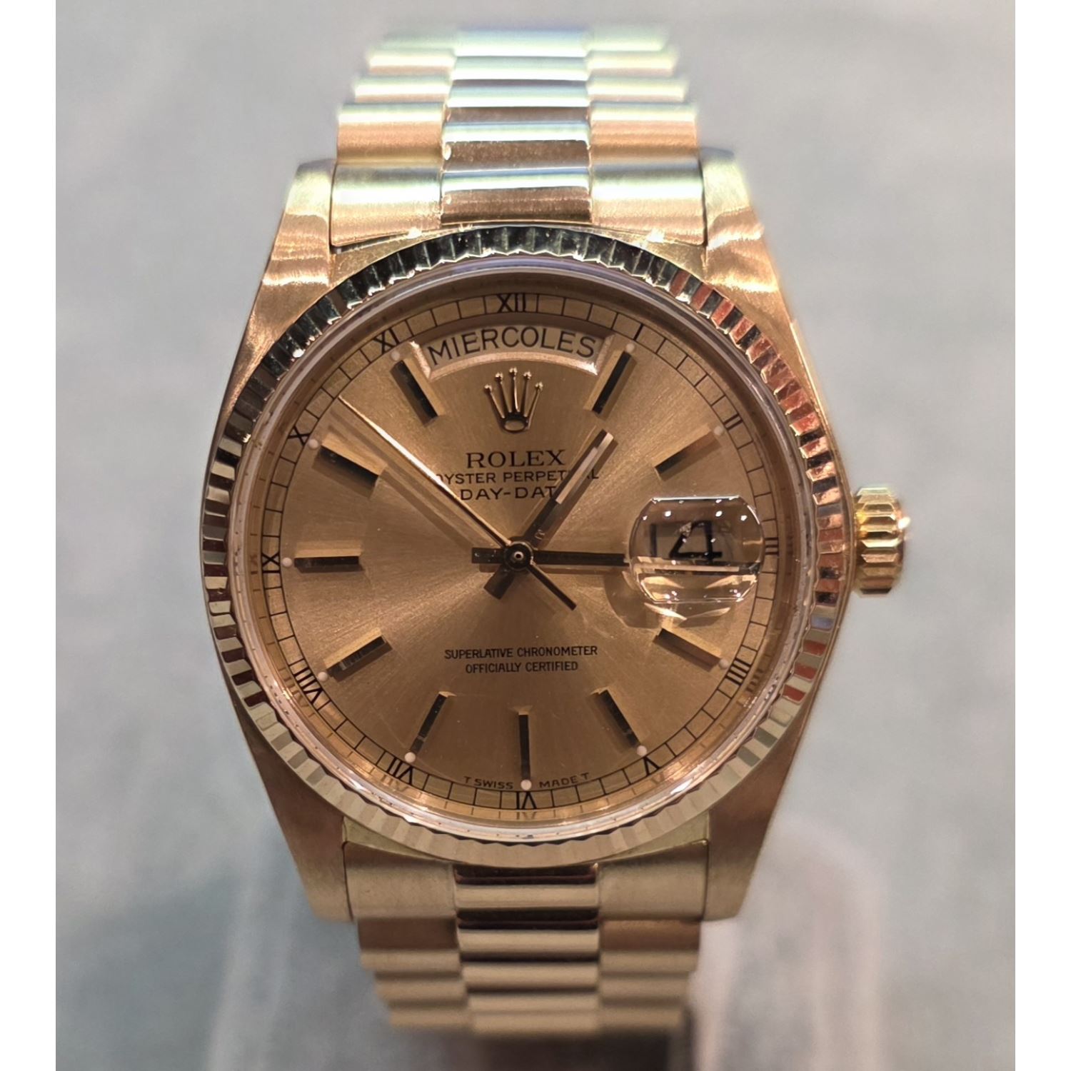 Day-date president oro amarillo 36mm.   